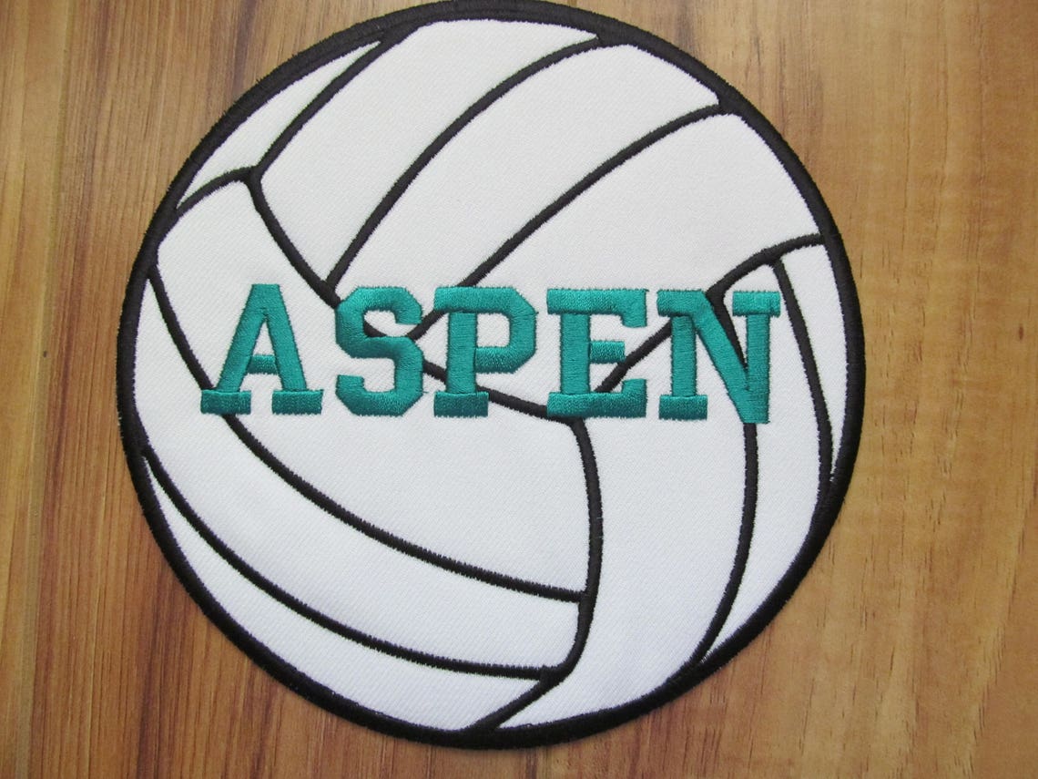 Personalized Volleyball Patch Monogram Patch Monogram Etsy