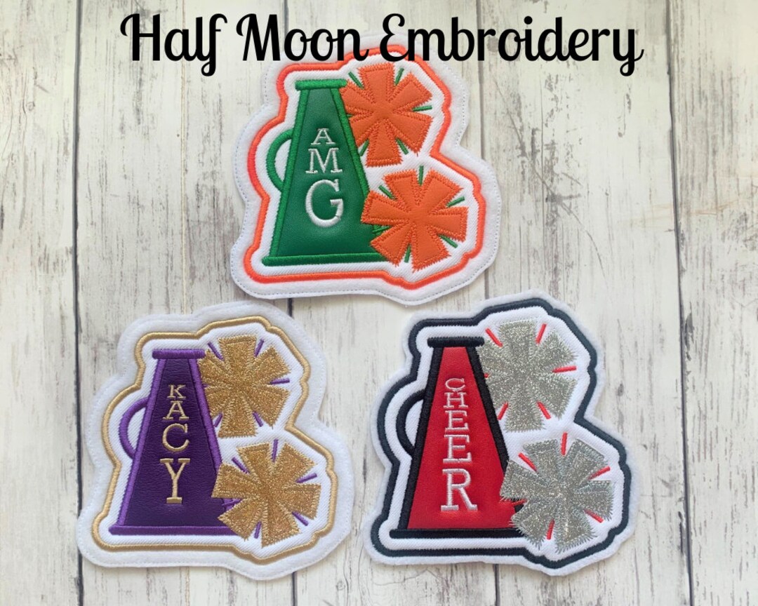 Megaphone Letterman Jacket Patch Cheerleader Letterman Jacket Patch
