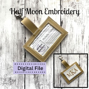 ¡Bogo gratis! Diseño bordado para etiqueta de equipaje ITH / Porta credencial ITH / Etiqueta de equipaje con cierre a presión ITH / Etiqueta de equipaje personalizada ITH