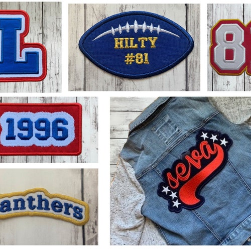 letterman name patches