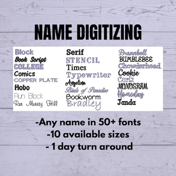 Customised Name Files Embroidery Craft Supplies & Tools Custom Name Digitizing Machine ...