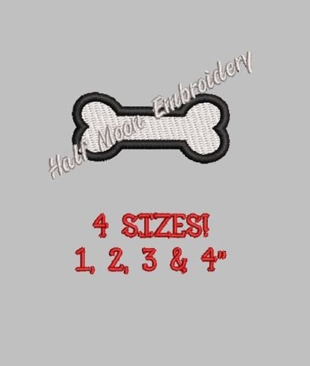 BOGO Free Mini Dog Bone Embroidery Design Small Dog Bone Mini Animal