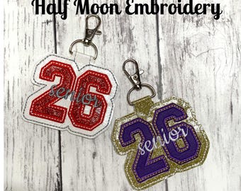 2026 Keychain, Class of 2026 Key Chain, 2026 Graduate Zipper Pull