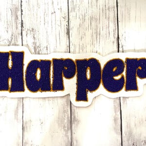 HARPER Patch | Chenille Name Patch | Harper Letterman Jacket Patch | Sale Item Sold As Is