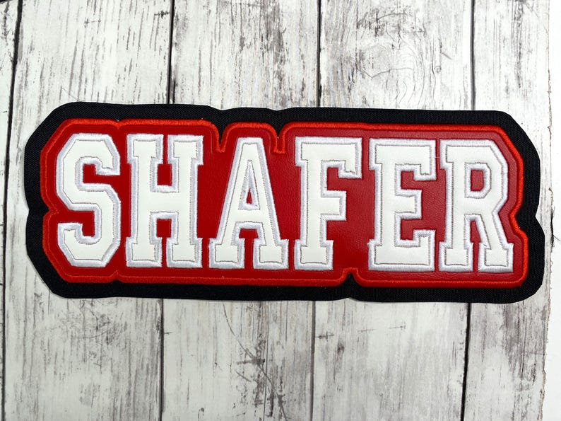 Personalized Letterman Jacket Name Patch | Custom Jacket Patches | Vinyl Name Patch | Custom Name Patch | Letterman Jacket Patches image 13