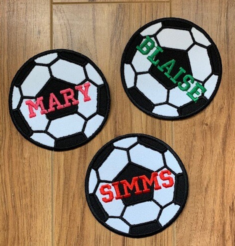 Personalized Soccer Patch Personalized Soccer Ball Patch Etsy