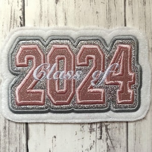 Class of 2024 Letterman Jacket Patch | Vinyl Patch | Class of 24 Patch | Sale Item Sold As Is