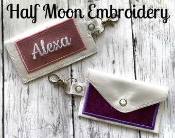 Personalized Keychain Wallet | Personalized Wallet Keychain | Personalized Bridesmaid Gift | Monogrammed Keychain Wallet | Wristlet Wallet