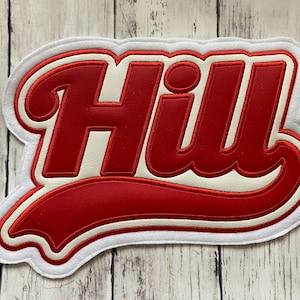 Personalized Letterman Jacket Name Patch | Custom Jacket Patches | Vinyl Name Patch | Custom Name Patch | Letterman Jacket Patches image 11