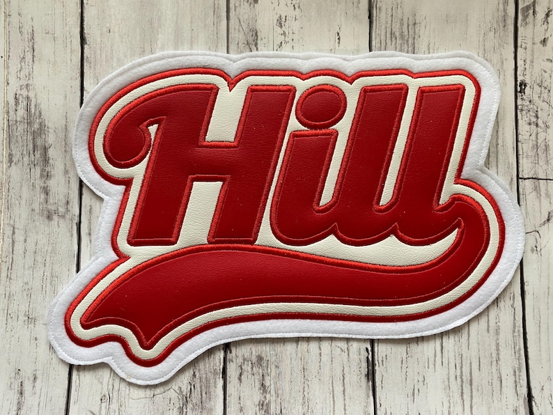 Personalized Letterman Jacket Name Patch | Custom Jacket Patches | Vinyl Name Patch | Custom Name Patch | Letterman Jacket Patches image 11