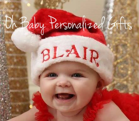 personalized santa hat