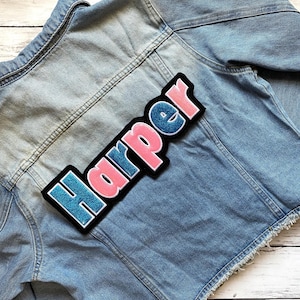 Personalized Letterman Jacket Name Patch | Custom Jacket Patches | Vinyl Name Patch | Custom Name Patch | Letterman Jacket Patches image 5