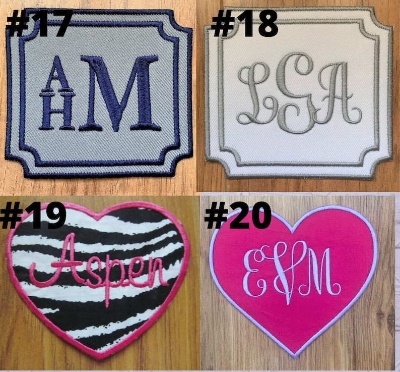 Personalized Name Patches