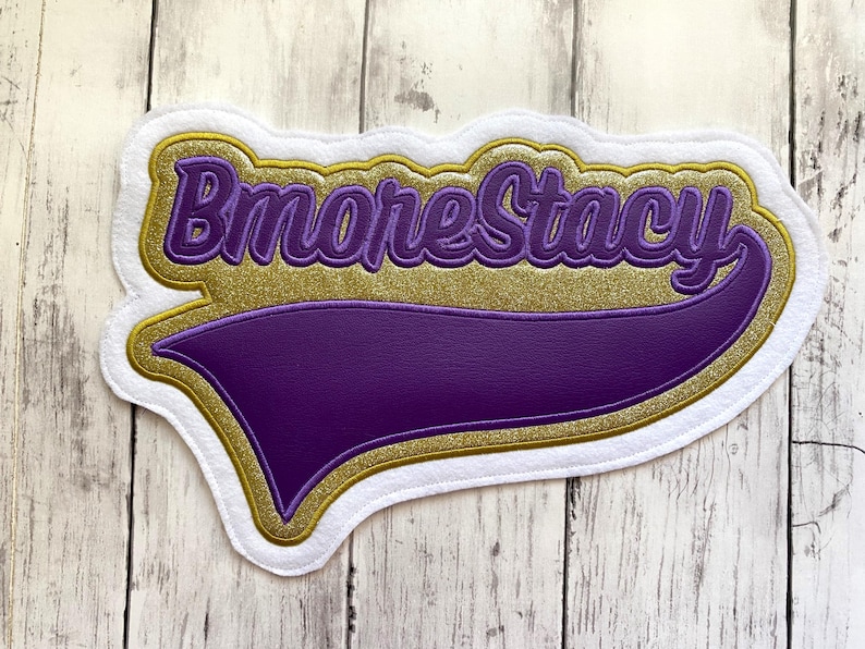 Personalized Letterman Jacket Name Patch | Custom Jacket Patches | Vinyl Name Patch | Custom Name Patch | Letterman Jacket Patches image 17