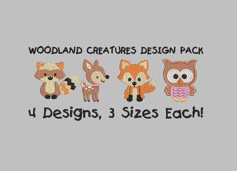 BOGO Free Woodland Creatures Embroidery Design Pack Woodland Animals Embroidery Design Forest Animals Embroidery Design Fox Embroidery image 10