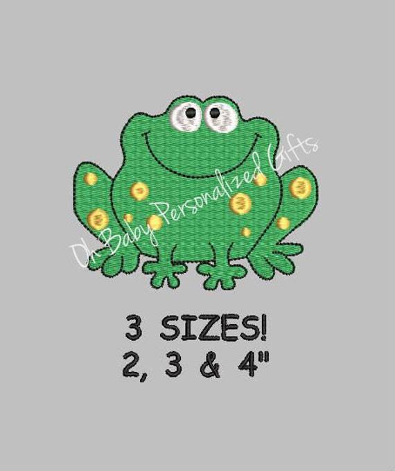 frog embroidery