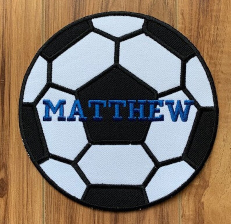 Personalized Soccer Patch Personalized Soccer Ball Patch Etsy