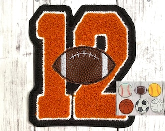 Personalized Jersey Numbers for Letterman Jacket | Chenille Number Patch | Personalized Sports Number Patch | Chenille Number Patch