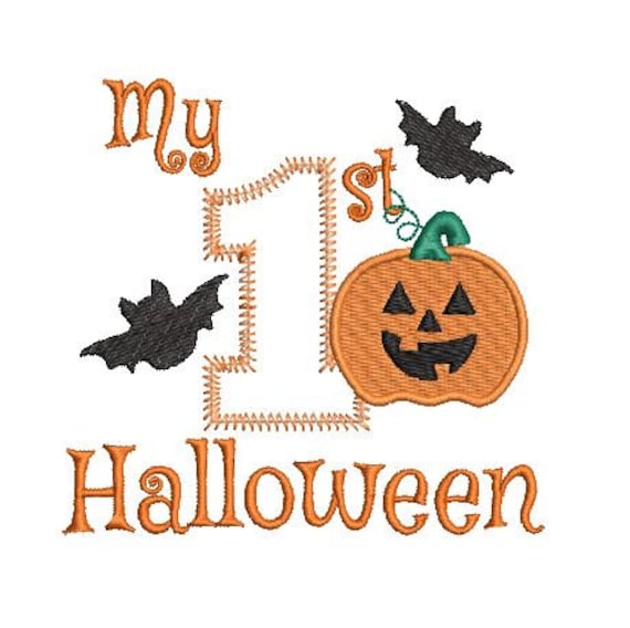 BOGO Free My First Halloween Embroidery Design My 1st Etsy