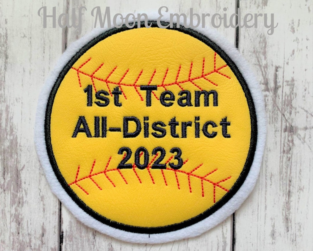 Personalized Softball Letterman Jacket Patch Softball Jacket Patch