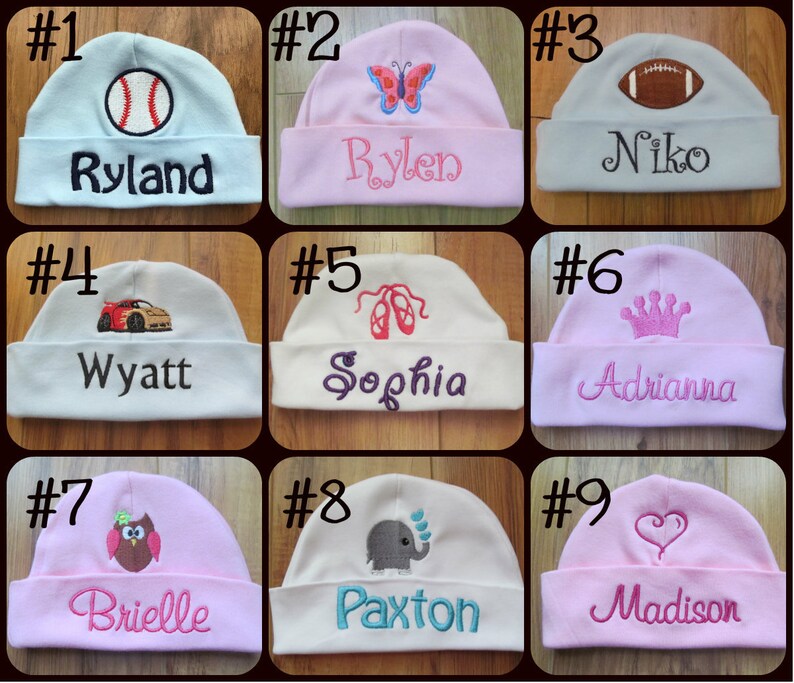 Personalized Baby Hat Monogram Baby Hat Custom Baby Hat Baby Etsy