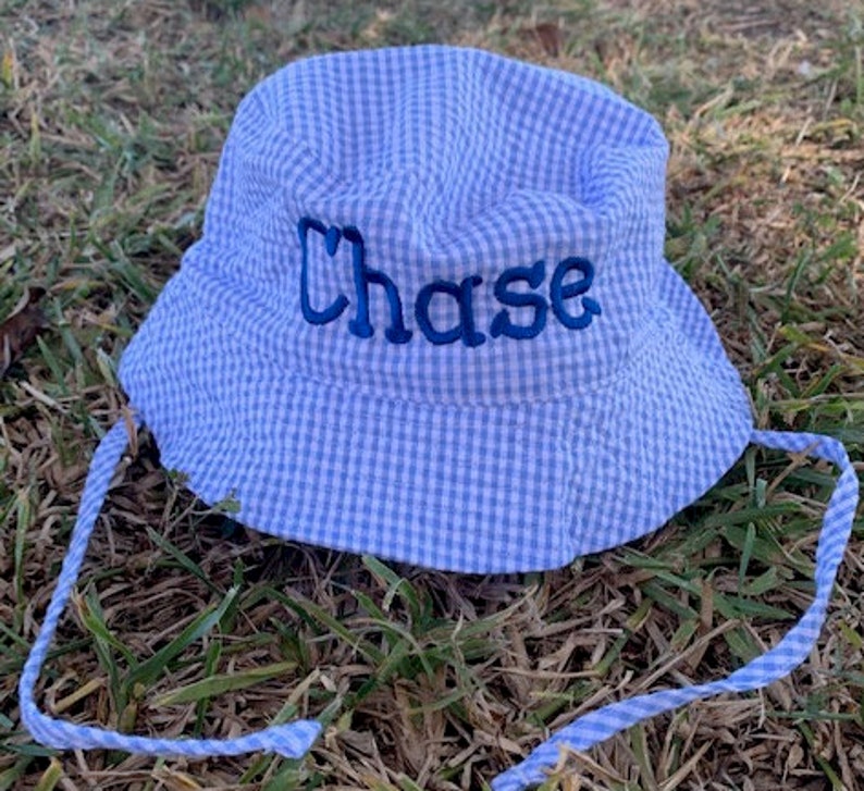 Personalized Baby Bucket Hats Monogrammed Baby Bucket Hats Etsy