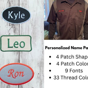 Personalized Patch Custom Patch Name Patch Iron On Patches Embroidered Patches for Clothes Jacket Patches Monogram Patch Biker Patch