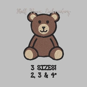 BOGO Free! Mini Teddy Bear Embroidery Design Small Teddy Bear Mini Bear Small Bear Mini Teddy Bear Small Teddy Bear Embroidery Pattern