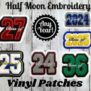 Graduation Year Letterman Jacket Patch | Class year Letterman Jacket Patch | Class of 2025 Patch | Class of 2026 Class of 2027 Class of 2028