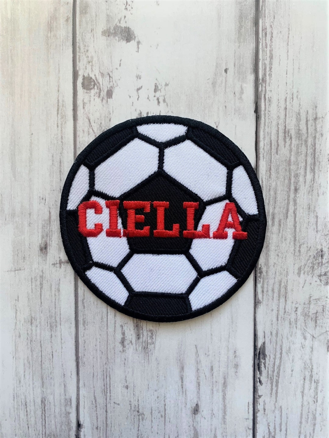 Personalized Soccer Patch Personalized Soccer Ball Patch Monogram