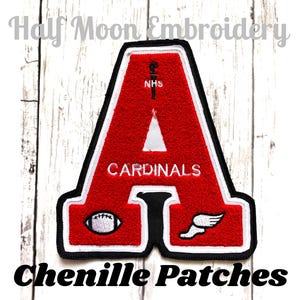 Chenille Varsity Letter for Letterman Jacket Patch | Personalized Chenille Letter | Custom Varsity Letter | Chenille Patch