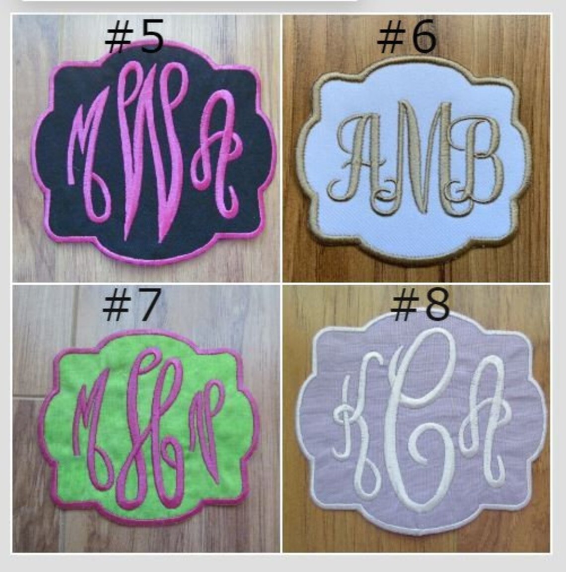 Personalized Patch Monogram Patch Custom Patches Iron On Etsy