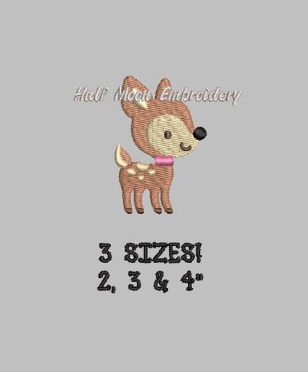 BOGO Free Mini Baby Deer Embroidery Design Mini Fawn Embroidery Design