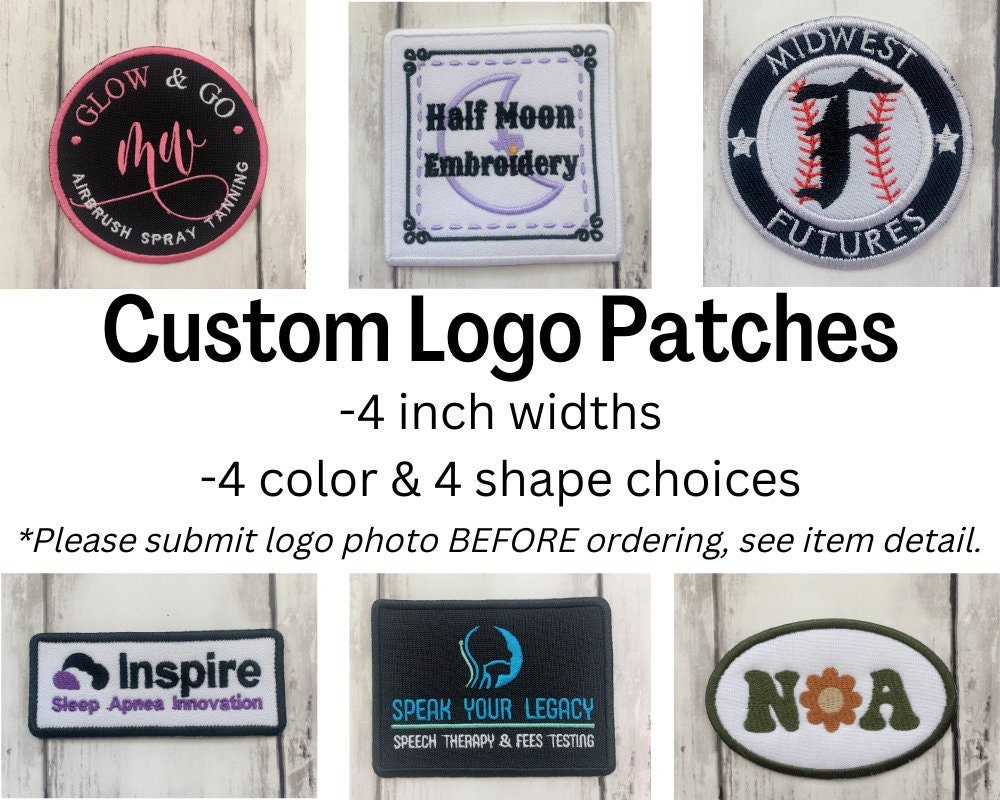 Custom Leather Patches Laser Engraved Genuine Authentic Cowhide Leather  Patch Your Logo Here Company Logo Business Logo