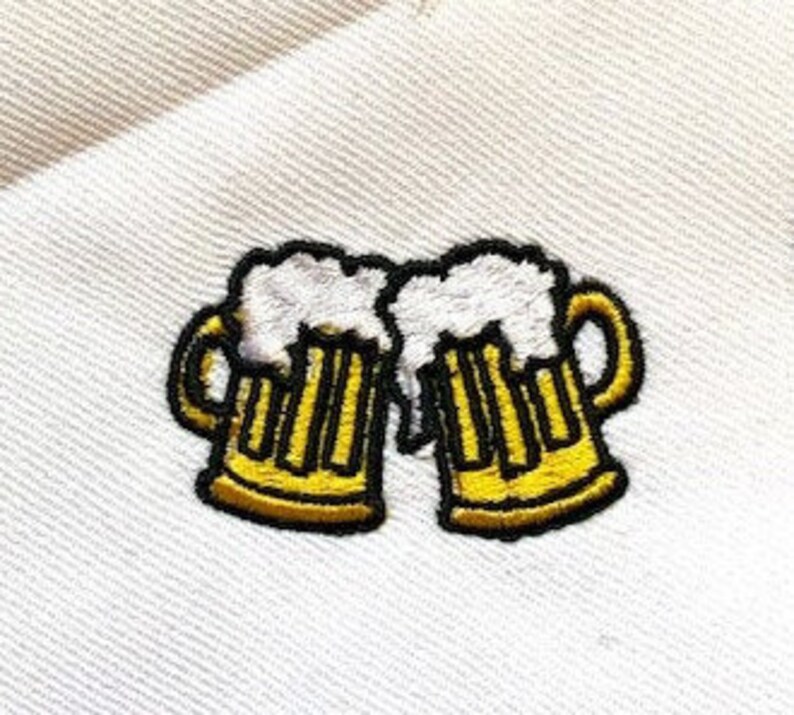 Bogo free mini beer mugs embroidery design small beer mugs  etsy