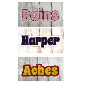 Personalized Chenille Letterman Jacket Patch | Custom Jacket Patches | Chenille Patches for Jackets| Football Patches | Cheer Patches image 16