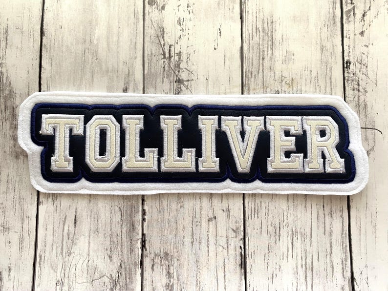 Personalized Letterman Jacket Name Patch | Custom Jacket Patches | Vinyl Name Patch | Custom Name Patch | Letterman Jacket Patches image 18