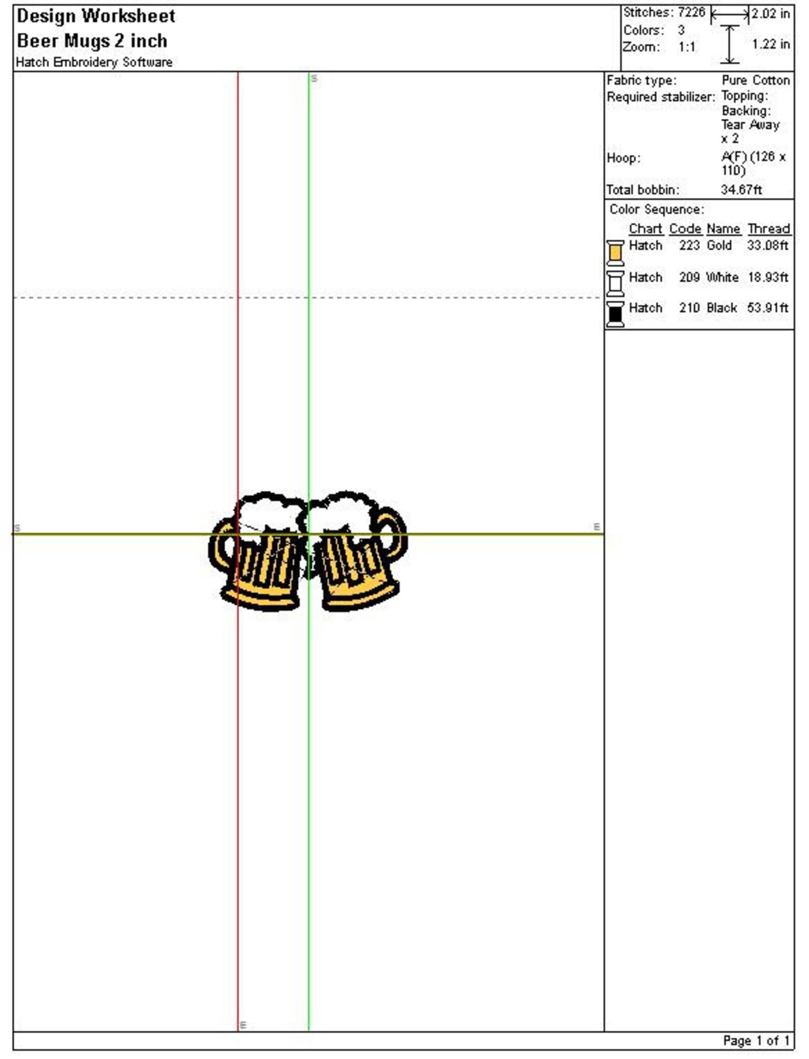 BOGO Free Mini Beer Mugs Embroidery Design Small Beer Mugs Etsy