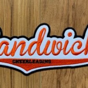 Name Patch | Letterman Jacket Patch | Cheer Patch | Mascot Patch | Sports Uniform Patch for Jackets | Custom Patches | Personalized Patches image 9