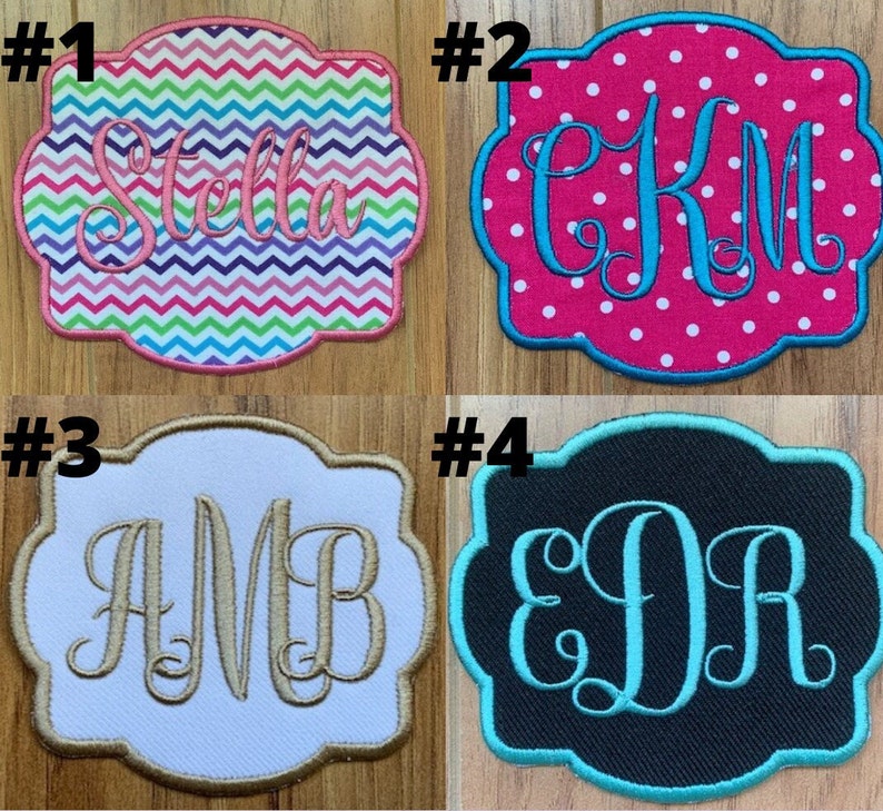 Monogrammed Patches