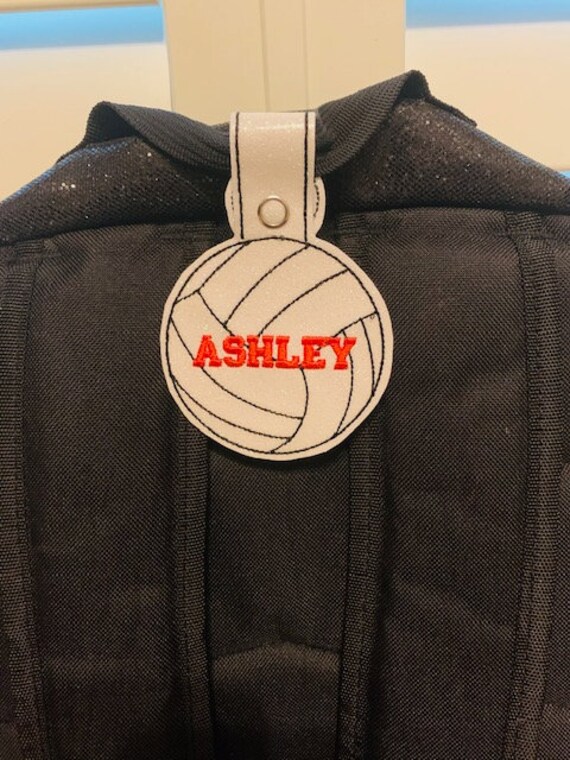 Personalized Volleyball Name Tag Personalized Volleyball Bag Etsy