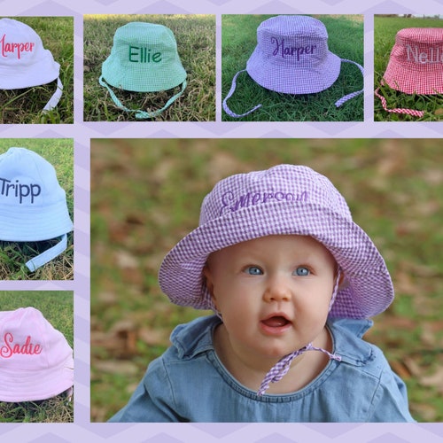 Personalized Baby Bucket Hats 