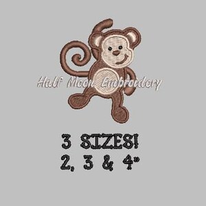 BOGO Free! Mini Monkey Embroidery | Design Small Monkey Jungle Animal ...