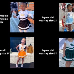 Personliga cheerleaderuniformer | Cheerleaderkläder för flickor | Personlig cheerleaderuniform | Cheerleader-outfit | Anpassad cheerleaderuniform bild 6
