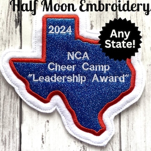 Bundesstaat Texas Letterman Jackenaufnäher | Texas Jackenaufnäher | Custom Texas Aufnäher | Letterman Jacke mit Patches