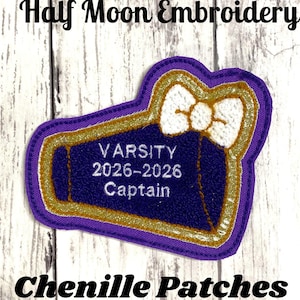 Personalized Megaphone Letterman Jacket Patch | Chenille Megaphone Patch | Personalized Cheerleading Patch | Chenille Cheerleader Patch