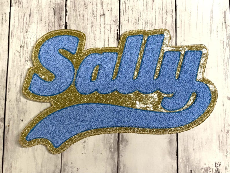 Personalized Chenille Letterman Jacket Patch | Custom Jacket Patches | Chenille Patches for Jackets| Football Patches | Cheer Patches image 19