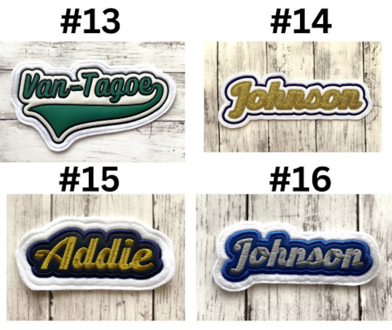 Personalized Letterman Jacket Name Patch | Custom Jacket Patches | Vinyl Name Patch | Custom Name Patch | Letterman Jacket Patches image 9