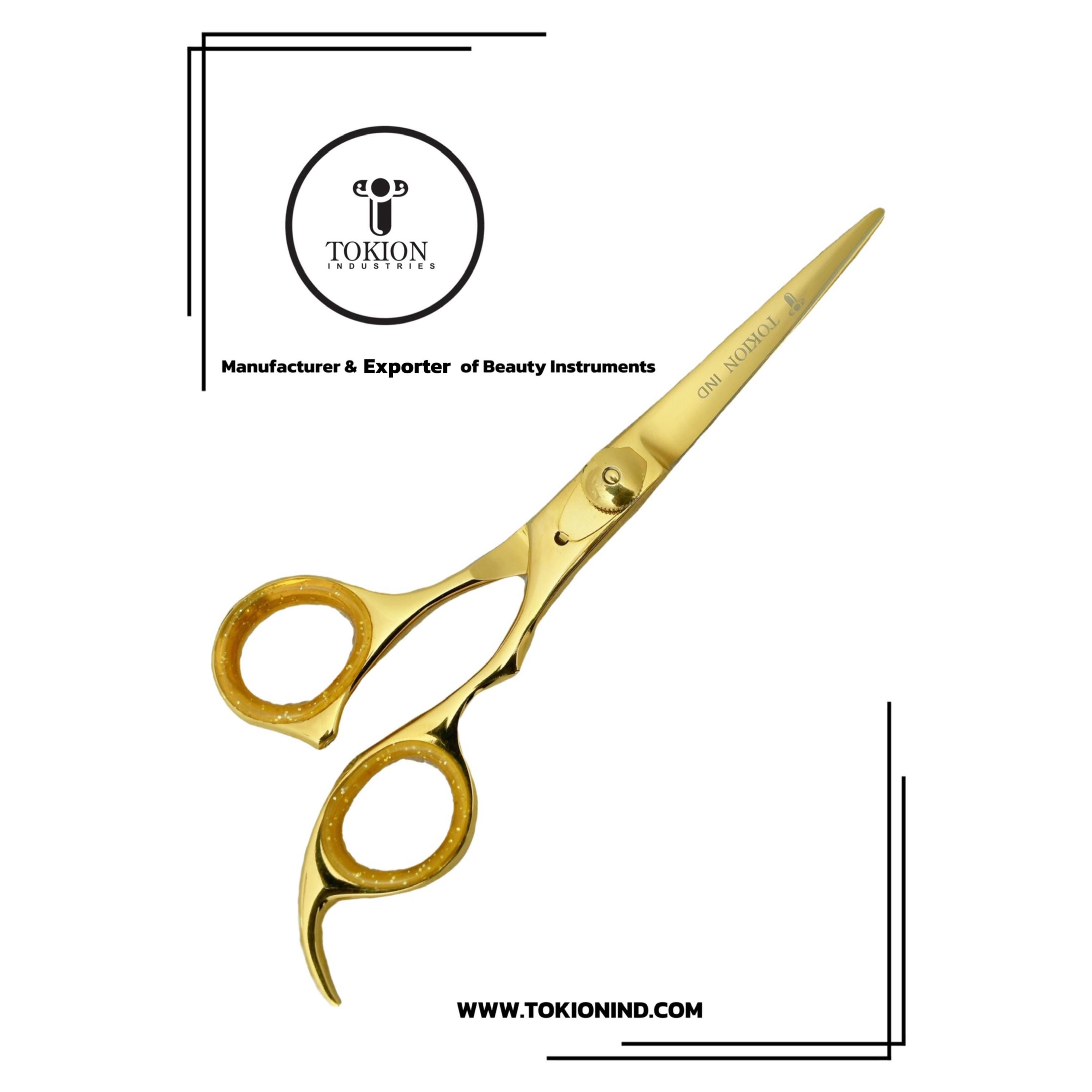 プロ仕様の理髪用ハサミ：5.5インチのステンレススチール製ヘアカット