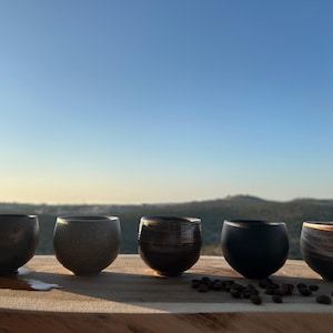 Handmade Japanese Ceramic Espresso Cup: Minimalist Stoneware Mug